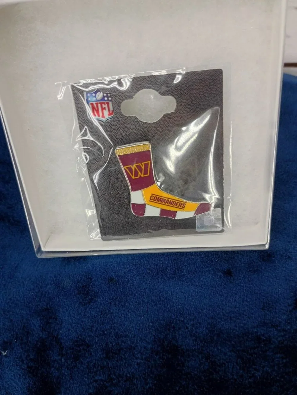 NFL Washington Commanders Sock-Shaped Collectible Lapel Pin New Gift